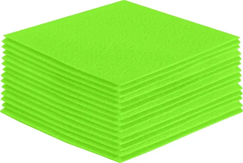 Miniatura 82 de FabricLA Hojas de fieltro acrílico para manualidades, cuadrados de fieltro precortados suaves de 4 x 4 pulgadas (3.9 in x 3.9 in), utiliza hojas