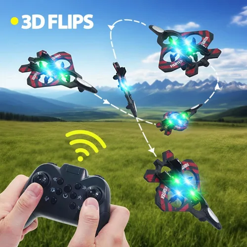 Miniatura 5 de Avión de control remoto para niños de 6 a 12 años, avión RC juguetes con control remoto fácil y duradero para principiantes tanto para niños como