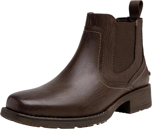 Miniatura 6 de Jousen Chelsea - Botas de vestir para hombre, con punta cuadrada, estilo casual, sin cordones