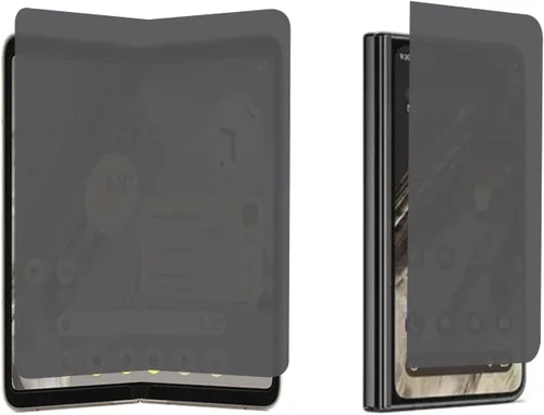 Miniatura 9 de Paquete de 2+2 protectores de pantalla mate de privacidad para Google Pixel 9 Pro Fold, antiespías, 1 unidad exterior + 1 película suave interior, 2