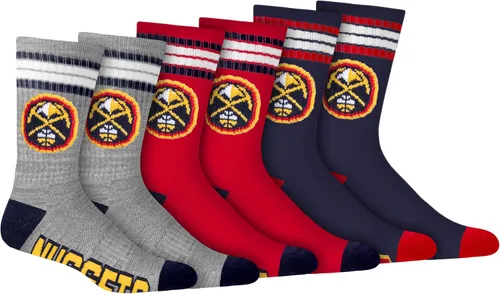 Miniatura 13 de Ultra Game Men's NBA Official Athletic Cushioned Secure Fit Team Crew Socks-3 Pack