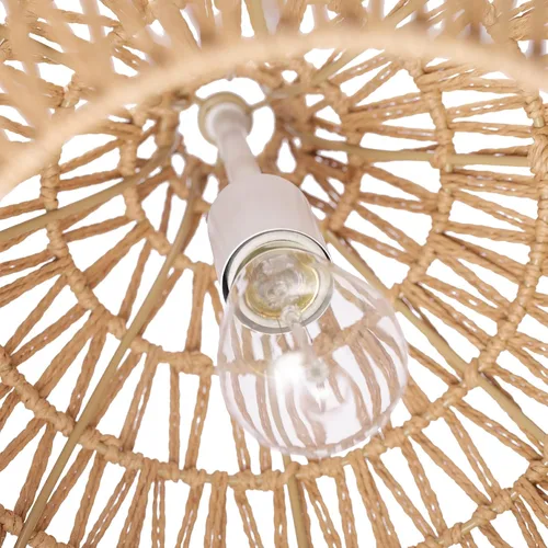 Miniatura 5 de Globe Electric 65703 Tika - Lámpara colgante de 1 luz, rubio natural, sombra de cordel