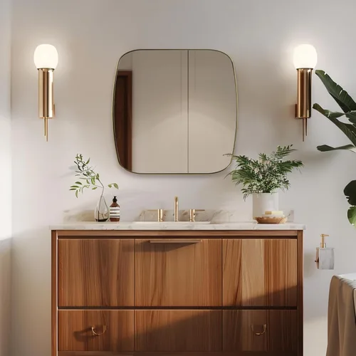 Miniatura 19 de ANDY STAR - Espejos ovalados negros para baño, espejo grande de 24x36 pulgadas con marco de metal negro mate oblongo para pared, espejo moderno