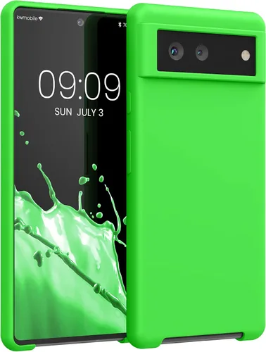 Miniatura 335 de kwmobile Funda Compatible con Google Pixel 6 Pro - Funda de Teléfono de Silicona TPU con Acabado Suave - Azul Caribe