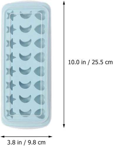 Miniatura 4 de OSALADI Molde de silicona para cubitos de hielo de 24 cavidades, moldes de chocolate en forma de estrella, molde de jabón, moldes para hornear