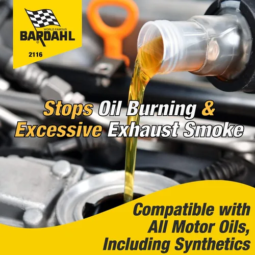 Miniatura 2 de Bardahl 2117 NoSmoke + StopLeak - Aditivo de aceite de motor - Tratamiento para quemar aceite y humo de escape excesivo - Sellador de fugas