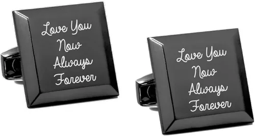 Miniatura 4 de Mancuernas personalizadas de acero inoxidable de bronce con escritura a mano - Dibujo de mensaje escrito a mano para papá - Regalo del día del padre