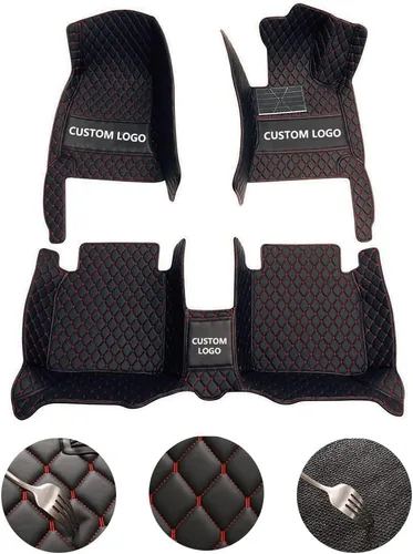 Alfombrillas de cuero para automóviles con protección para todo tipo de clima personalizadas para sedanes, SUV y vehículos deportivos, impermeables