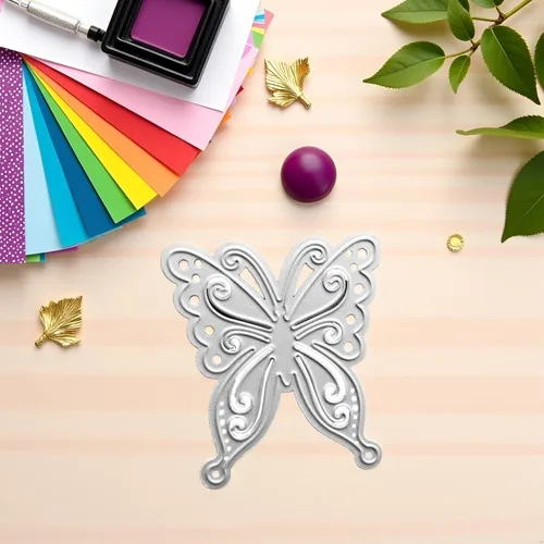 Miniatura 3 de Troqueles de corte de mariposa de metal DIY Scrapbooking artista corte metal troqueles plantillas Scrapbooking capas troqueles troquelado plantillas