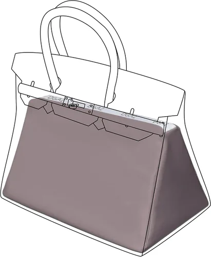 DGAZ Inserto moldeador de almohada para bolso, moldeadores de bolsa de lujo, espuma viscoelástica, se adapta a bolsas Birkin 25303540 (morado