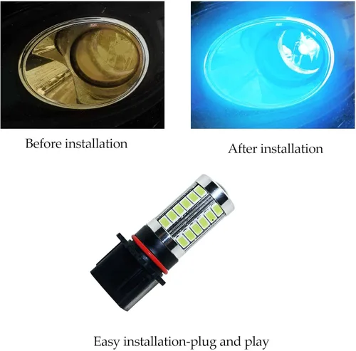 Miniatura 7 de Luces antiniebla brillantes LED DRL, azul hielo, P13W