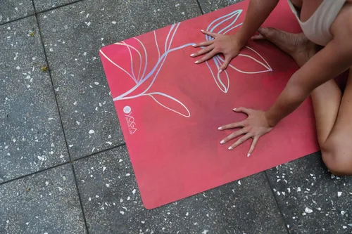 Miniatura 4 de YOGA DESIGN LAB La esterilla de yoga combinada Alfombrilla 2 en 1 + toalla Eco Luxury Ideal para yoga caliente, potencia, bikram, ashtanga