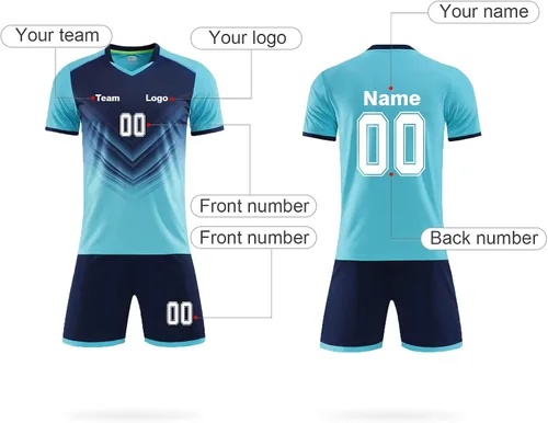 Miniatura 4 de LAIFU Camiseta de fútbol personalizada para adultos y niños, camiseta de fútbol personalizada con logotipo de número de nombre