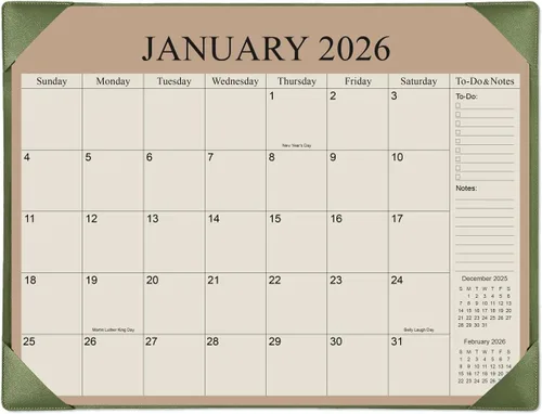 Miniatura 12 de Calendario de escritorio 2026, calendarios de 12 meses de enero de 2026 a diciembre de 2026, calendario de escritorio 2026 con papel grueso, 17 x 12