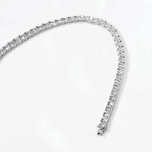 Miniatura 9 de Amazon Essentials Collar de tenis de plata de ley con circonita cúbica de elementos infinitos de corte redondo, (anteriormente colección Amazon)