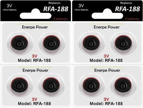 Miniatura 6 de RFA-188 Baterías de repuesto de alta capacidad compatibles con collares PetSafe, paquete de 8