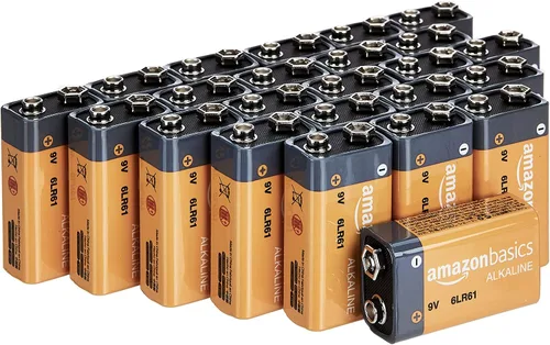 Miniatura 9 de Amazon Basics - Paquete de 4 baterías alcalinas de 9V, vida útil de 5 años - para detectores de humo/CO, electrónica y audio