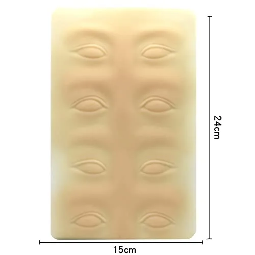 Miniatura 3 de Un juego de 3 accesorios de microblading de látex 3D para práctica de cejas, cara, labio, cejas, accesorios de tatuaje