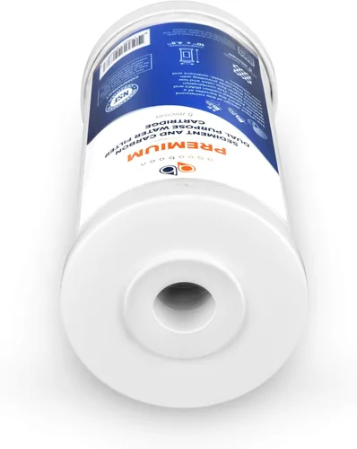 Miniatura 7 de Aquaboon Cartucho de repuesto de filtro de agua para toda la casa, 5 micrones, 10 x 4.5 pulgadas, filtro de agua de carbono y sedimentos de alta