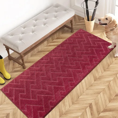 Miniatura 51 de PURRUGS Alfombra de fácil cuidado de 6 x 9 pies, antideslizante, lavable a máquina, tapete para puerta de perro, resistente a las manchas