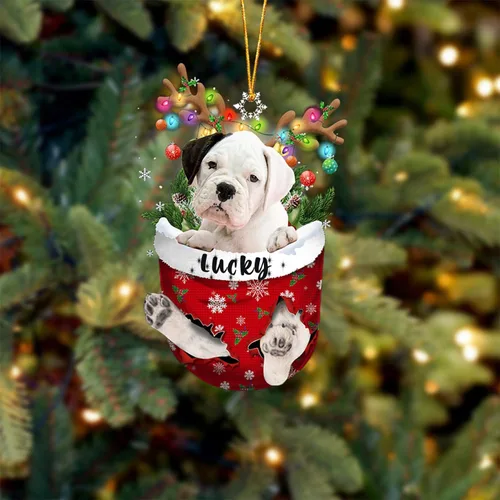 Miniatura 138 de Adorno de Navidad personalizado para perro Airedale Terrier en bolsillo de nieve, adorno para árbol de Navidad, idea de regalo para amantes