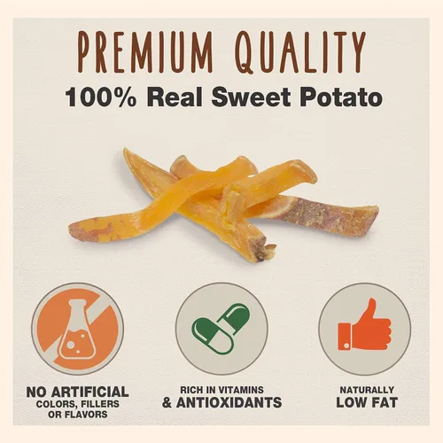 Miniatura 2 de Cadet Golosinas gourmet de batata fritas para perros, golosinas saludables y naturales de entrenamiento para perros pequeños y grandes