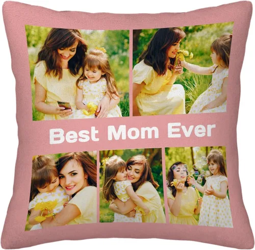 Miniatura 2 de Best Mom Ever Personalized Pillowcase – Custom Photo Collage Throw Pillow Cover, Gift for Family, Couple, Christmas, Mother's Day & Birthday 5