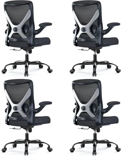 Miniatura 16 de Silla de oficina Silla de escritorio ergonómica cómoda: Silla de computadora de malla de 330 libras, sillas ergonómicas para juegos con ruedas, Gris
