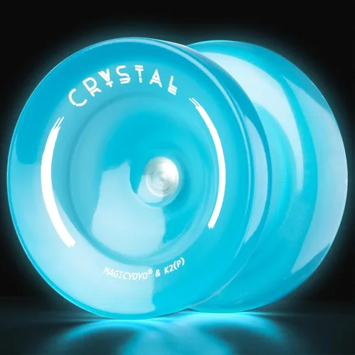Miniatura 10 de MAGICYOYO Fingerspin - Yoyo que brilla en la oscuridad, Yoyo de doble propósito sensible y no sensible para niños de 8 a 12 años, yoyos
