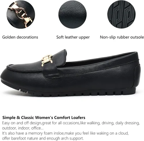 Miniatura 2 de Mocasines casuales para mujer, cómodos y ligeros, mocasines planos sin cordones
