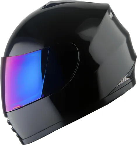 Miniatura 2 de WOW Casco integral para motocicleta, bicicleta urbana BMX MX para niños: HKYB15 Negro brillante