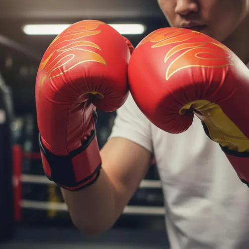 Miniatura 7 de 1 par de guantes de entrenamiento de boxeo: guantes de perforación de superficie de poliuretano para principiantes, guantes de entrenamiento