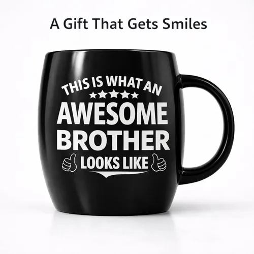 Miniatura 8 de Taza con texto en inglés "This Is What an Awesome Brother Looks Like - Taza de café divertida para hermano, 16 onzas, regalo de hermana