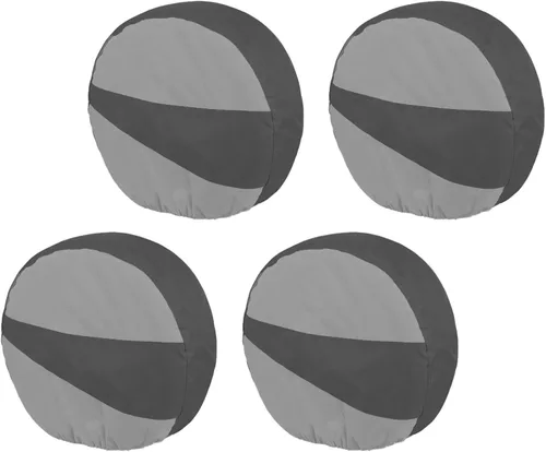 Explore Land - Funda para neumáticos, 4 unidades para camionetas, SUV, remolque, cámper, vehículos recreativos - Protector de rueda resistente de