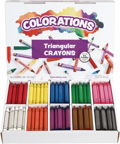 Miniatura 12 de Colorations Paquete de crayones grandes para el aula, 400 unidades, 16 colores, no tóxicos, suministros escolares para niños, crayones jumbo a