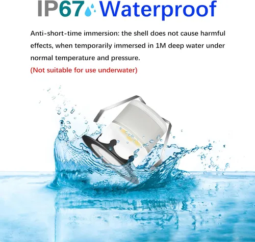 Miniatura 5 de Luces LED para terraza al aire libre con fotocélula blanca cálida Φ1.18 pulgadas, bajo voltaje, 12 V CC, IP67, impermeable, eléctrica, con cable