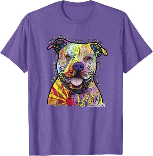 Miniatura 9 de Beware Of Pit Bulls, Dean Russo Pitbull Original - Camiseta para amantes de los perros, Negro