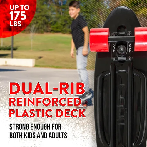 Miniatura 3 de Flybar - Patineta de 22 pulgadas para niños – Patinetas Mini Cruiser para niños de 6 a 12 años, juguetes para exteriores, ligera, duradera, cubierta