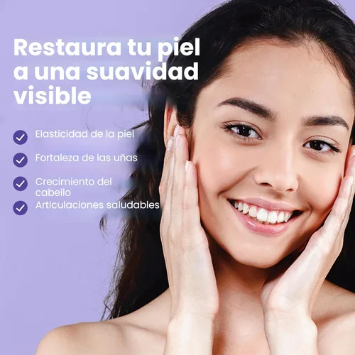 Miniatura 3 de Sanar Naturals Pastillas de colágeno con vitamina C, E - Apoya la salud del cabello, las uñas, la piel, las articulaciones y los huesos. Suplemento