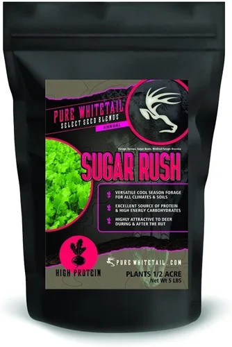 Miniatura 9 de Pure Whitetail Clover Xtreme Mezclas de semillas selectas Mezcla de semillas de trébol perenne de ciervos de cola blanca y pavos Semillas