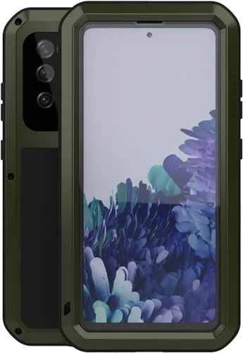Miniatura 11 de LOVE MEI Funda militar resistente para Samsung Galaxy S20 FE 5G, con protector de pantalla de vidrio templado, a prueba de golpes, a prueba