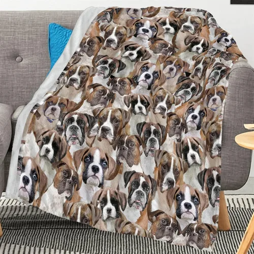 Miniatura 13 de Manta con estampado Airedale Terrier – Manta con estampado de animales divertidos para amantes de los perros y cachorros, regalos Airedale Terrier