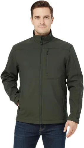 Miniatura 11 de Chaqueta impermeable de peso medio, tela Softshell resistente al agua y al viento, tallas S a 3XL, para hombre