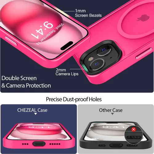 Miniatura 147 de Fuerte magnético para iPhone 11, compatible con Magsafe, [resistente a caídas de 13 pies] Funda trasera translúcida mate con sensación de piel