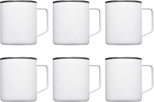 Miniatura 16 de Kenai - Tazas de viaje personalizadas con recubrimiento en polvo, 13.5 onzas, juego de 6, paquete personalizado a granel, doble pared, perfectas