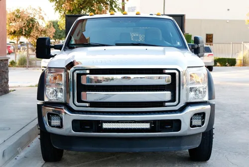 Miniatura 4 de iJDMTOY Barra de luz LED de 20 pulgadas de rejilla inferior compatible con Ford F250 F350 Super Duty 2011-16, incluye (1) barra de luz LED de alta