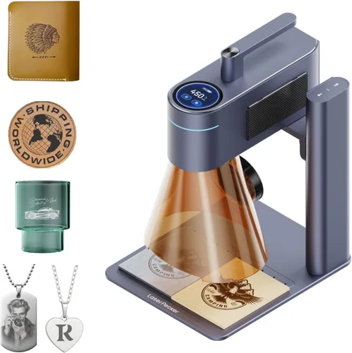 Miniatura 11 de LaserPecker LP4 (Deluxe) Grabadora láser dual para casi todos los materiales, láser diodo de 10 W + láser IR de 2 W Engrabadora láser de alta