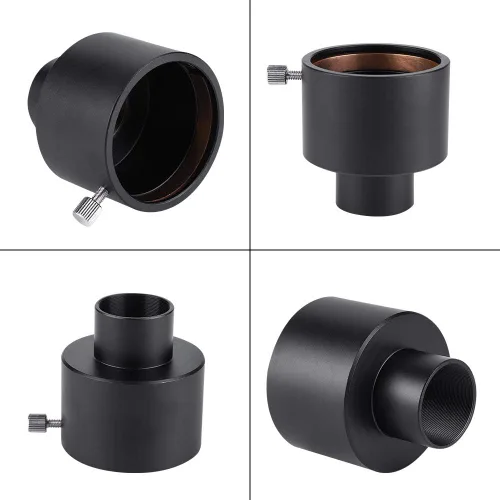 Miniatura 8 de Diyeeni Adaptador de ocular de telescopio de 1.25 a 2 pulgadas, adaptadores de foto para telescopio, Adaptador de montaje de foco de telescopio