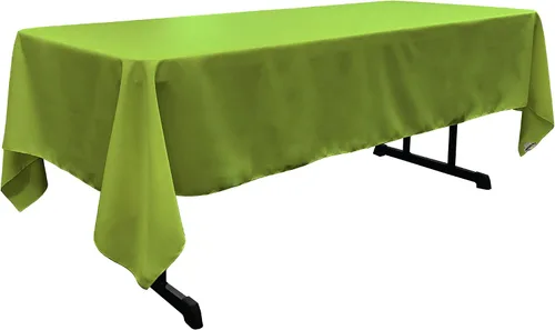 Miniatura 166 de LA Linen Mantel rectangular lavable de popelín de poliéster, resistente a las manchas y a las arrugas, cubierta de mesa 60x84, mantel de tela