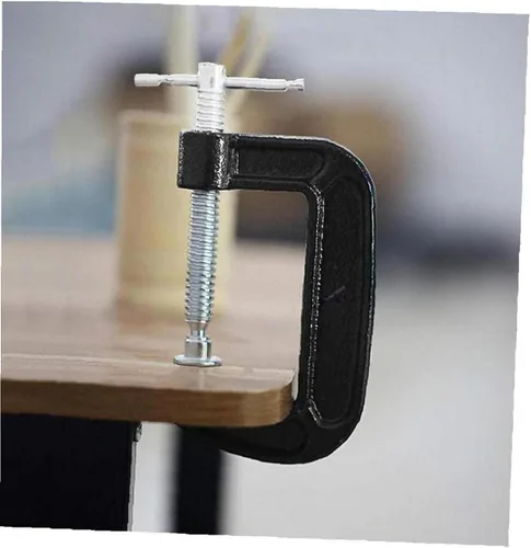 Miniatura 5 de Juego de abrazaderas en C de 3 pulgadas, abrazadera C de acero resistente, abrazaderas de fuerza industrial C para carpintería, soldadura